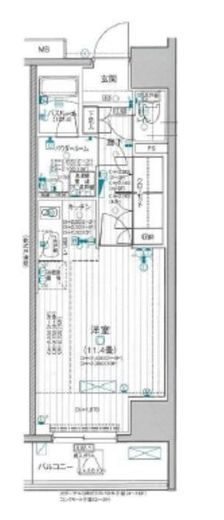 デュオステージ新高円寺 6階 間取り図