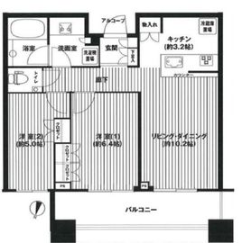 テラス渋谷美竹 7階 間取り図