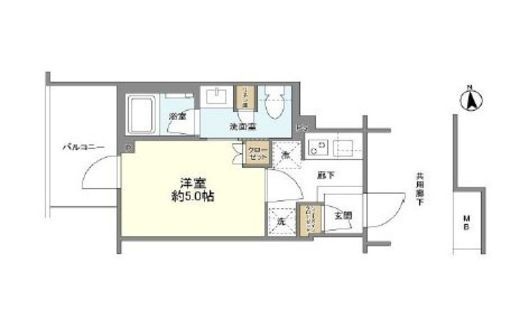 リビオレゾン三田 6階 間取り図