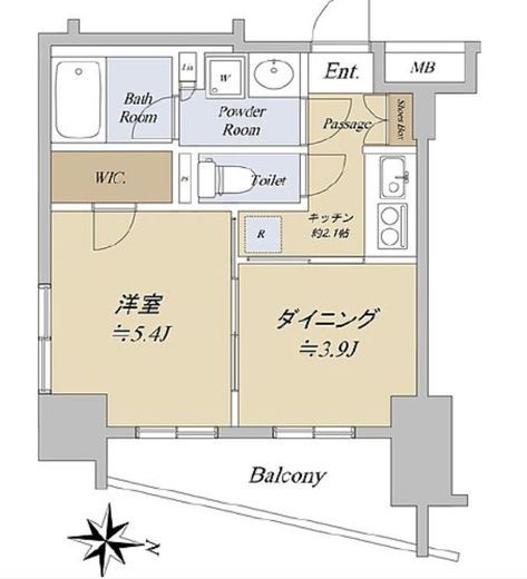 日神デュオステージ浅草国際通り 12階 間取り図
