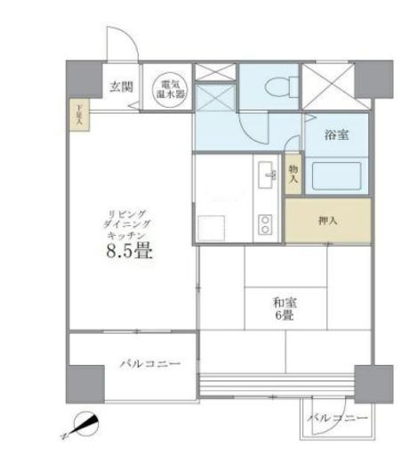 グランドメゾン田町 4階 間取り図