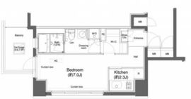 プラウドフラット横浜 813 間取り図