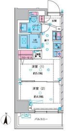 GENOVIA本所吾妻橋Ⅲ (ジェノヴィア本所吾妻橋Ⅲ) 3階 間取り図