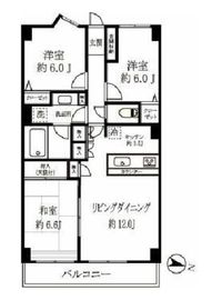 グランエステ川崎ツインタワー 17階 間取り図