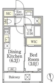 イプセ神楽坂 206 間取り図