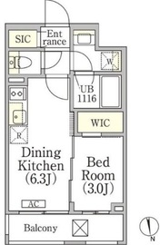 イプセ神楽坂 306 間取り図