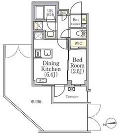 イプセ中野三丁目 104 間取り図