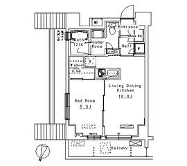 パークアクシス方南町 802 間取り図