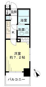 レジデンシア麻布十番 1106 間取り図