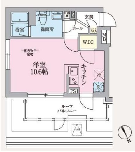 ARKMARK東中野 (アークマーク東中野) 4階 間取り図
