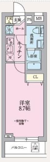 ARKMARK東中野 (アークマーク東中野) 2階 間取り図