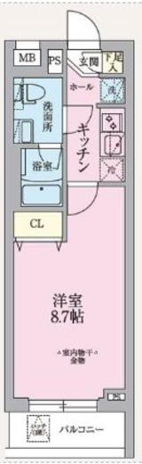 ARKMARK東中野 (アークマーク東中野) 2階 間取り図