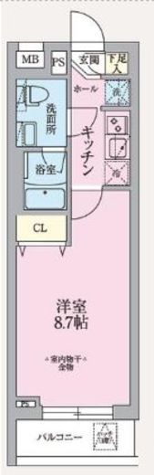 ARKMARK東中野 (アークマーク東中野) 2階 間取り図