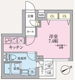 ARKMARK東中野 (アークマーク東中野) 2階 間取り図