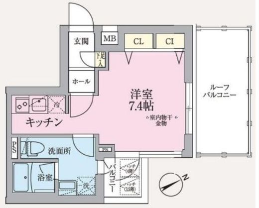 ARKMARK東中野 (アークマーク東中野) 5階 間取り図