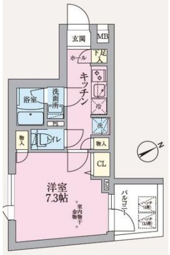 ARKMARK東中野 (アークマーク東中野) 2階 間取り図