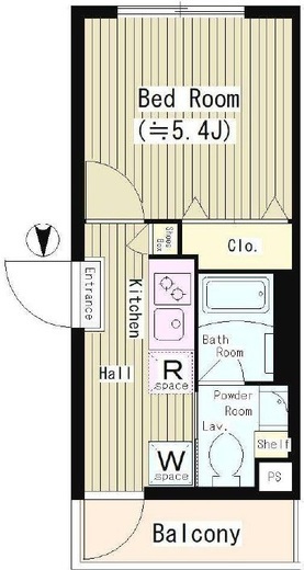 パークヒルズ経堂 205 間取り図