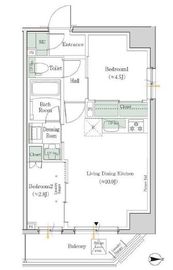 ONE ROOF RESIDENCE SHIN OKACHIMACHI (ワンルーフレジデンス新御徒町) 904 間取り図