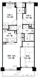 武蔵小杉西パーク・ホームズ 3階 間取り図