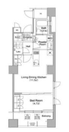 コンフォリア東池袋ウエスト 516 間取り図