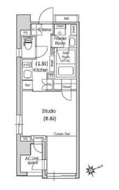 スタイリオ元住吉2 301 間取り図