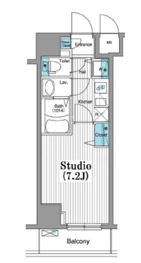 グランド・ガーラ銀座 4階 間取り図