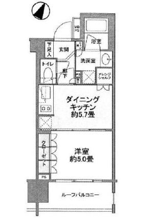 ライオンズアイル赤坂 10階 間取り図