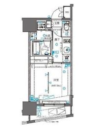 ZOOM横浜桜木町 8階 間取り図