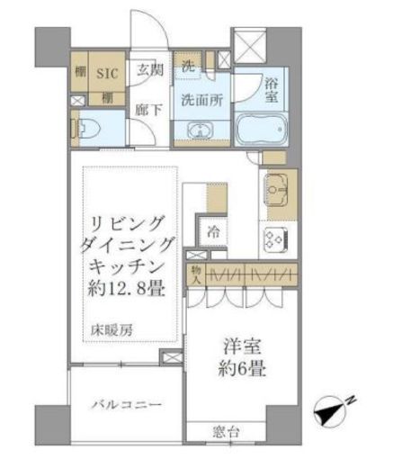 ブリリア綱島idステーションフロント 4階 間取り図