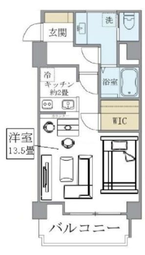 カナルグランデ 6階 間取り図