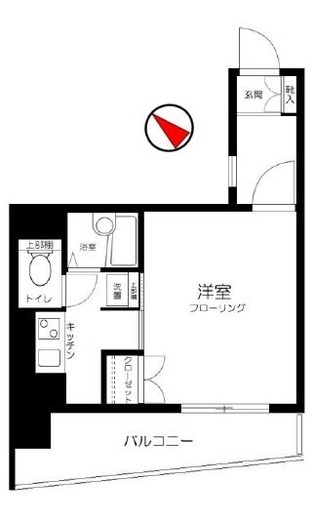 スカイコート九段下 8階 間取り図