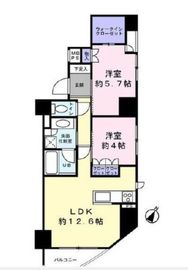 クオス横浜 7階 間取り図