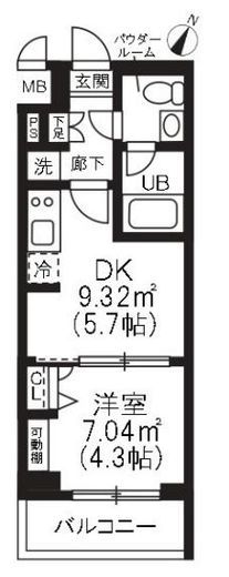 アーバンパーク品川豊町 105 間取り図