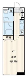 Fullea不動前 (フレア不動前) 102 間取り図