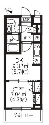 アーバンパーク品川豊町 208 間取り図
