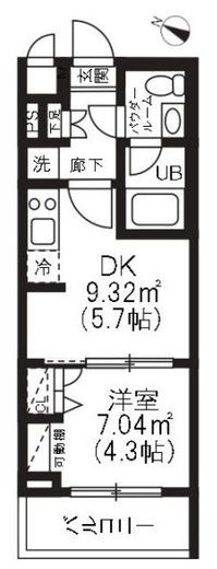 アーバンパーク品川豊町 307 間取り図