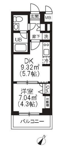 アーバンパーク品川豊町 502 間取り図