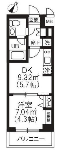 アーバンパーク品川豊町 302 間取り図
