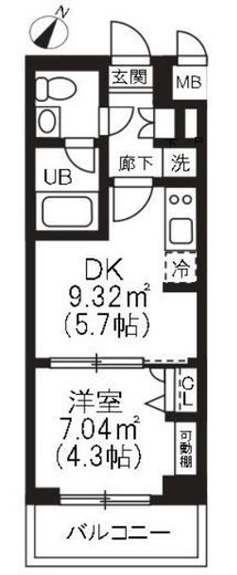 アーバンパーク品川豊町 202 間取り図