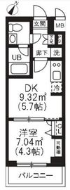 アーバンパーク品川豊町 304 間取り図