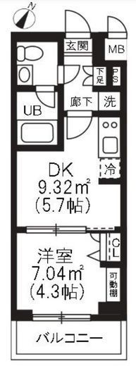 アーバンパーク品川豊町 204 間取り図