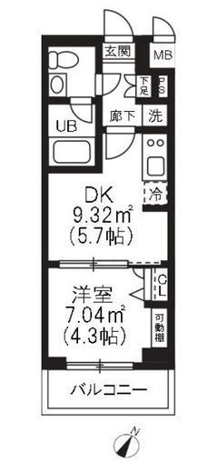 アーバンパーク品川豊町 104 間取り図