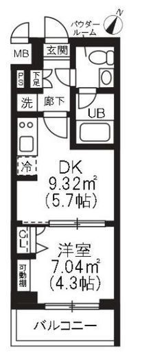 アーバンパーク品川豊町 305 間取り図