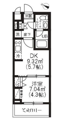 アーバンパーク品川豊町 506 間取り図