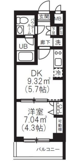 アーバンパーク品川豊町 206 間取り図