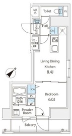 Oriental Yokoyamacho 201 間取り図
