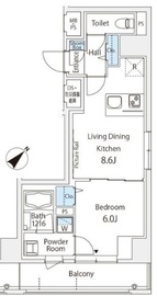 Oriental Yokoyamacho 401 間取り図