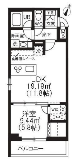 アーバンパーク品川豊町 201 間取り図