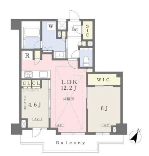 リビオレゾン参宮橋 2階 間取り図