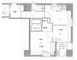 グリーンパーク東日本橋レジデンス2 8階 間取り図
